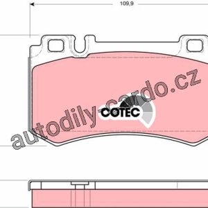 Sada brzdových destiček TRW GDB1544 – MERCEDES W220 S Sada brzdových destiček TRW GDB1544 – MERCEDES W220 S