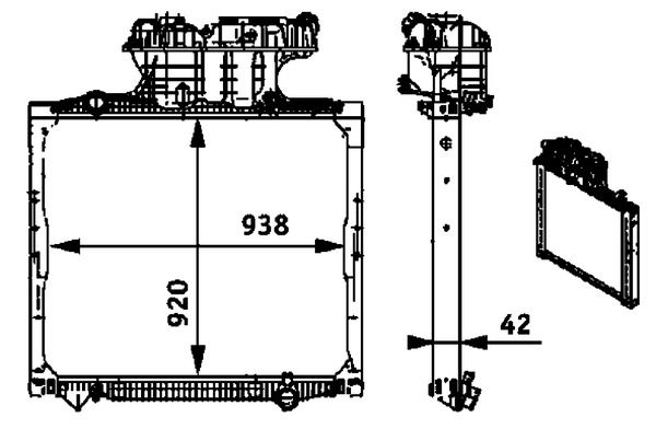 MH CR 701 000P Chladič MAHLE