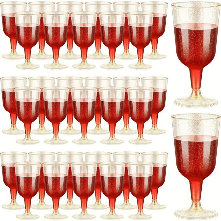 Sada elegantních plastových kalíšků, 25ks 300715 Sada elegantních plastových kalíšků, 25ks 300715