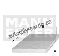 Kabinový filtr MANN CU3039-2 (MF CU3039-2) Kabinový filtr MANN CU3039-2 (MF CU3039-2)
