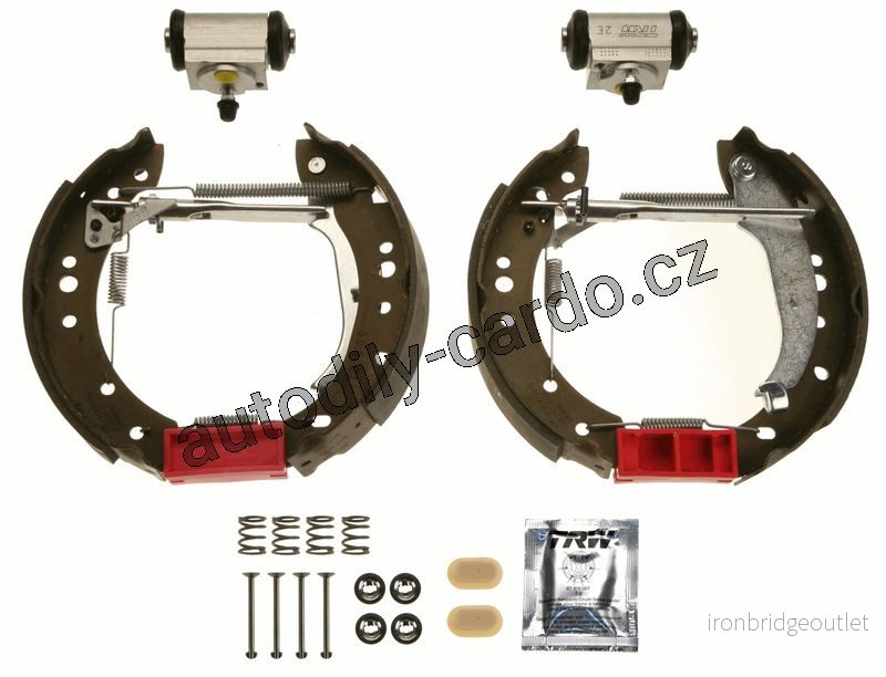 Sada brzdových čelistí TRW GSK1076 - Superkit RENAULT