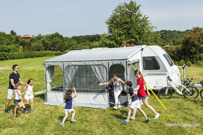 Rozšiřující sada přední části pro markýzové přístřešky / Privacy Room - 130/440cm 313850