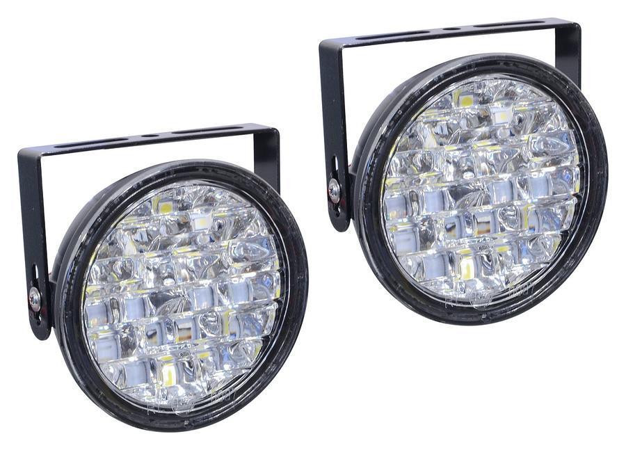 Světla pro denní svícení 18LED 12V kulatá 610838