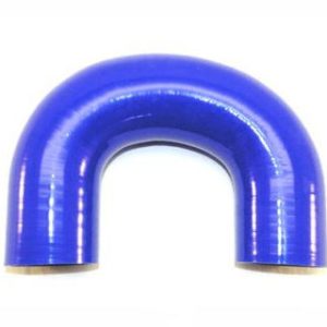 Koleno silikonové, průměr 22 mm, ohyb 180°, délka 450×450 mm, modré 742630 Koleno silikonové, průměr 22 mm, ohyb 180°, délka 450×450 mm, modré 742630
