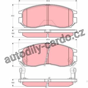 Sada brzdových destiček TRW GDB3133 – MITSUBISHI SPACE Sada brzdových destiček TRW GDB3133 – MITSUBISHI SPACE