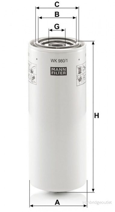 Palivový filtr MANN WK980/1 (MF WK980/1)