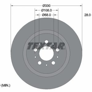 Brzdový kotouč TEXTAR 92178303