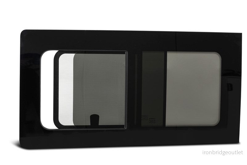 Sklo bezpečnostní posuvné s moskytiérou pro VW T5 / T6 / T6.1 (vpředu vlevo) 317376