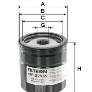 FI OP525/6 Olejový filtr FILTRON FI OP525/6 Olejový filtr FILTRON