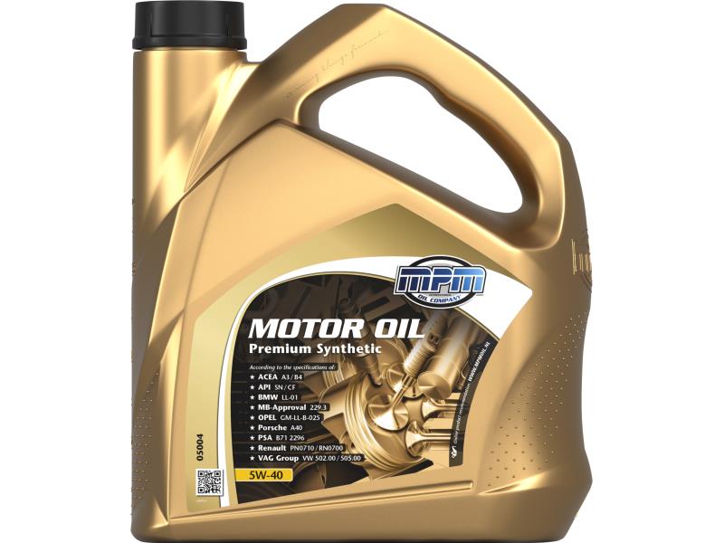 MPM 05004 MPM Premium Synthetic 5W-40 - 4 l