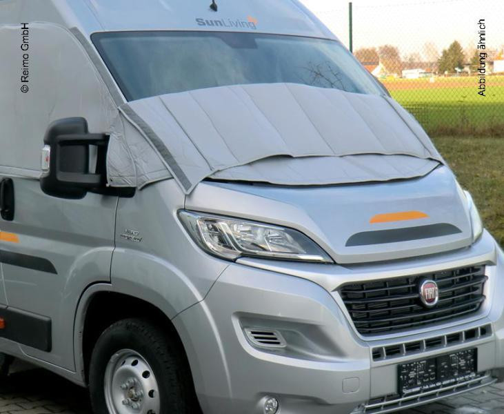 Termoclona vnější pro kabinu Volkswagen T6 / T6.1 (od 2015) – čelní a boční okna, s otevíracím průzorem, šedá 304904