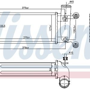 Chladič turba NISSENS 96263