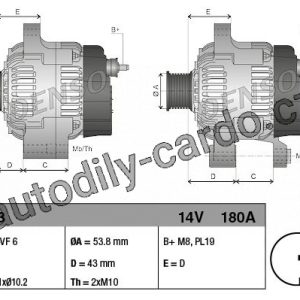 Alternátor DENSO (DE DAN1203) Alternátor DENSO (DE DAN1203)
