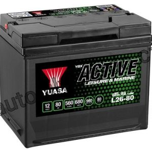 Autobaterie YUASA L26-80 80Ah 540A 12V L+ /260x174x225/ Autobaterie YUASA L26-80 80Ah 540A 12V L+ /260x174x225/