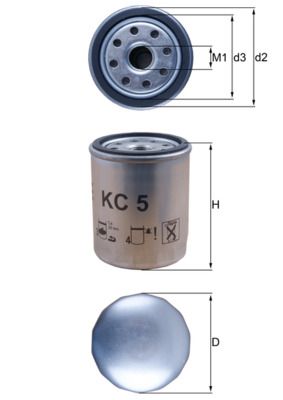 MH KC5 Palivový filtr KNECHT