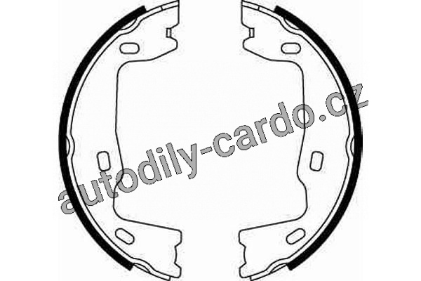 Sada brzdových čelistí TRW GS8223 - OPEL ASTRA, CALIBRA, VECTRA