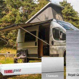 Markýza střešní kazetová Fiamma F80s 3,4 m (stříbrné pouzdro, královská šedá, výsuv 2,5 m) 306226 Markýza střešní kazetová Fiamma F80s 3,4 m (stříbrné pouzdro, královská šedá, výsuv 2,5 m) 306226