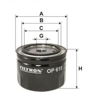 FI OP615 filtr olejový FILTRON FI OP615 filtr olejový FILTRON