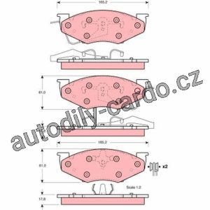 Sada brzdových destiček TRW GDB4008 – CHRYSLER VOYAGER 87-90 Sada brzdových destiček TRW GDB4008 – CHRYSLER VOYAGER 87-90