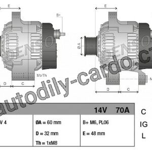 Alternátor DENSO (DE DAN970) Alternátor DENSO (DE DAN970)