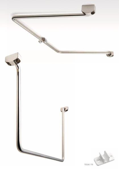 Držák osušek a ručníků sklopný pro stropní montáž šířka 32 až 41 cm výška 21 cm 302238
