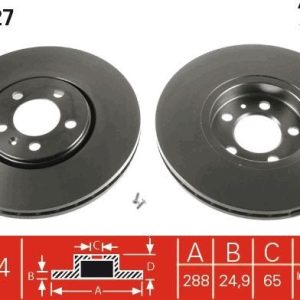 TR DF4027 Brzdový kotouč TRW – lakovaný