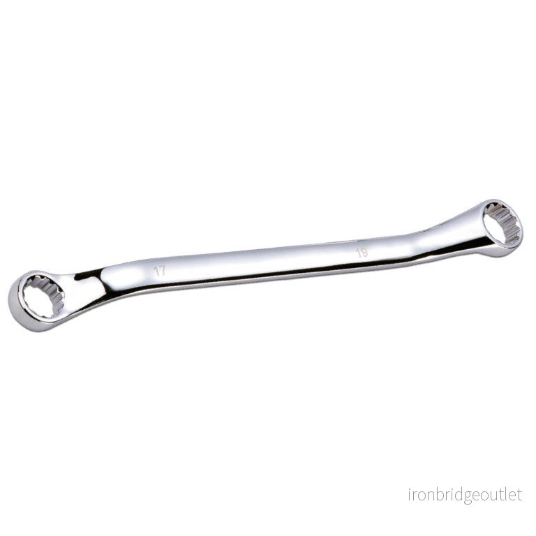Očkový klíč vyhnutý 21 × 23 mm – oboustranný, CrV ocel, DIN 838 91391 Očkový klíč vyhnutý 21 × 23 mm – oboustranný, CrV ocel, DIN 838 91391