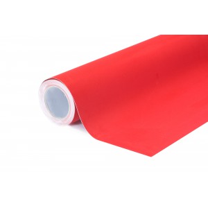 Sametová červená polepová fólie 135x1000cm - interiér/exteriér CVF04-100