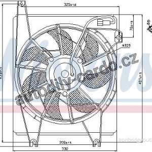 Ventilátor chladiče klimatizace NISSENS 85623