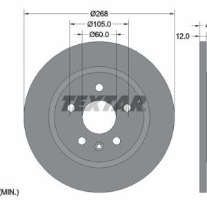 Brzdový kotouč TEXTAR 92205503