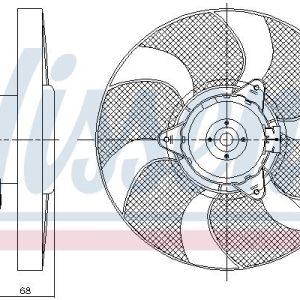 Ventilátor chladiče NISSENS 85900 Ventilátor chladiče NISSENS 85900