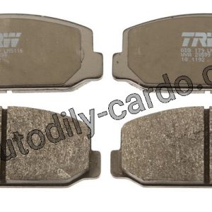 Sada brzdových destiček TRW GDB179 – DAIHATSU TOYOTA Sada brzdových destiček TRW GDB179 – DAIHATSU TOYOTA