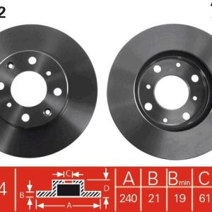 TR DF4152 Brzdový kotouč TRW – lakovaný