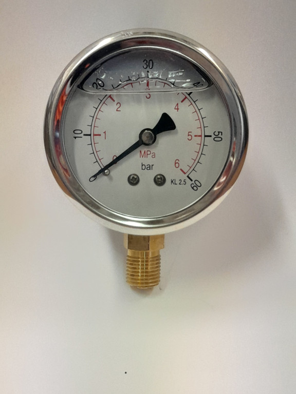 Manometr glycerinový GS 63mm 1/4" 0-60 bar 735103