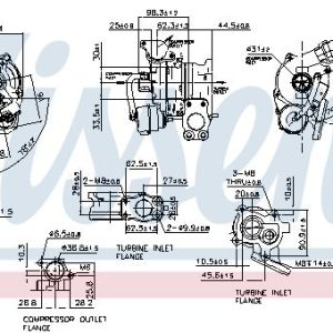 Turbodmychadlo NISSENS 93132 Turbodmychadlo NISSENS 93132