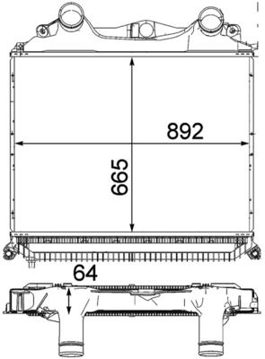 MH CI 121 000P Chladič turba MAHLE