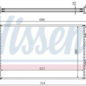Chladič motoru NISSENS 64647A Chladič motoru NISSENS 64647A