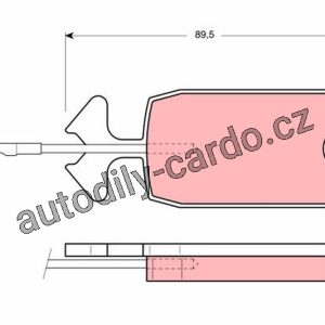 Sada brzdových destiček TRW GDB277 – CITROEN Sada brzdových destiček TRW GDB277 – CITROEN