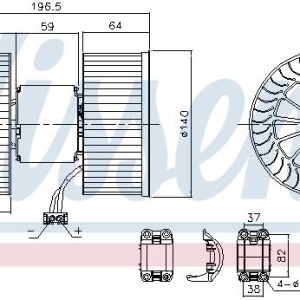 Vnitřní ventilátor NISSENS 87196 Vnitřní ventilátor NISSENS 87196