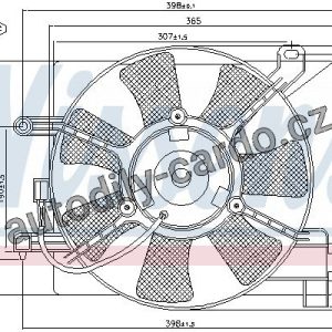 Ventilátor chladiče NISSENS 85060