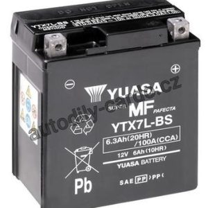 Motobaterie YUASA YTX7L-BS 6Ah 100A 12V P+ /115x72x132/