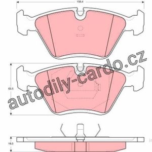 Sada brzdových destiček TRW GDB1355 – AUDI 100 Sada brzdových destiček TRW GDB1355 – AUDI 100