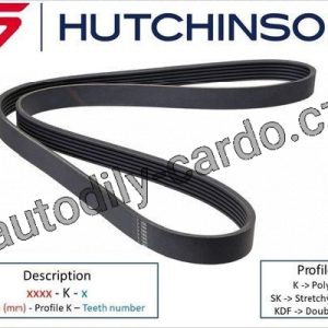 Ozubený klínový řemen Hutchinson 1733 K 6 Ozubený klínový řemen Hutchinson 1733 K 6