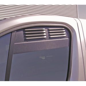 Mřížky větrací do oken kabiny pro Renault Trafic 3 a Opel Vivaro B (od roku 2014, ochrana proti vloupání a hmyzu, černý hliník, sada 2 ks) 304942 Mřížky větrací do oken kabiny pro Renault Trafic 3 a Opel Vivaro B (od roku 2014, ochrana proti vloupání a hmyzu, černý hliník, sada 2 ks) 304942