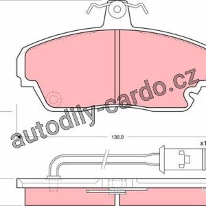 Sada brzdových destiček TRW GDB851 – HONDA LEGEND