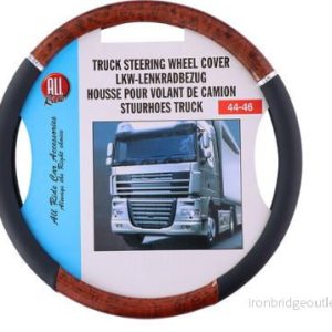 Potah volantu TRUCK černý-dřevo 44-46cm 605237