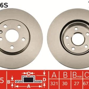 TR DF4996S Brzdový kotouč TRW – lakovaný