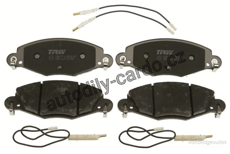 Sada brzdových destiček TRW GDB1449 - CITROEN