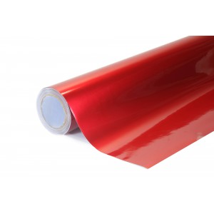 Lesklá kovová červená polepová fólie 152x1000cm - interiér/exteriér GMP08-100