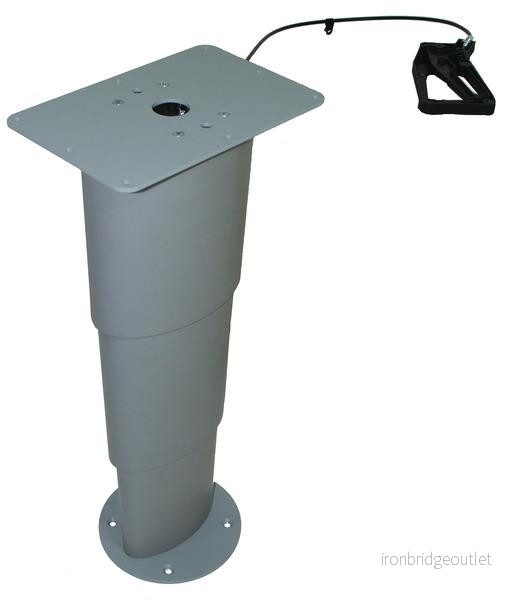 Podstavec stolu jednosloupový Primero Comfort (výška 310–670 mm, stříbrošedá) 306915
